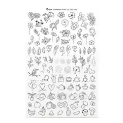 Try On Sheet til stampingplade no. 125 Esquisse, Moyra